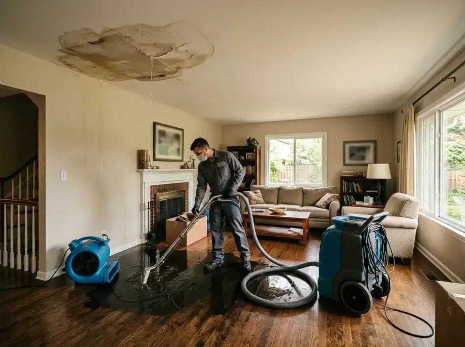 attic-pipe-burst-ceiling-drip-008 — frequently asked questions, Water Damage Restoration & Carpet Care in Merrionette Park,…